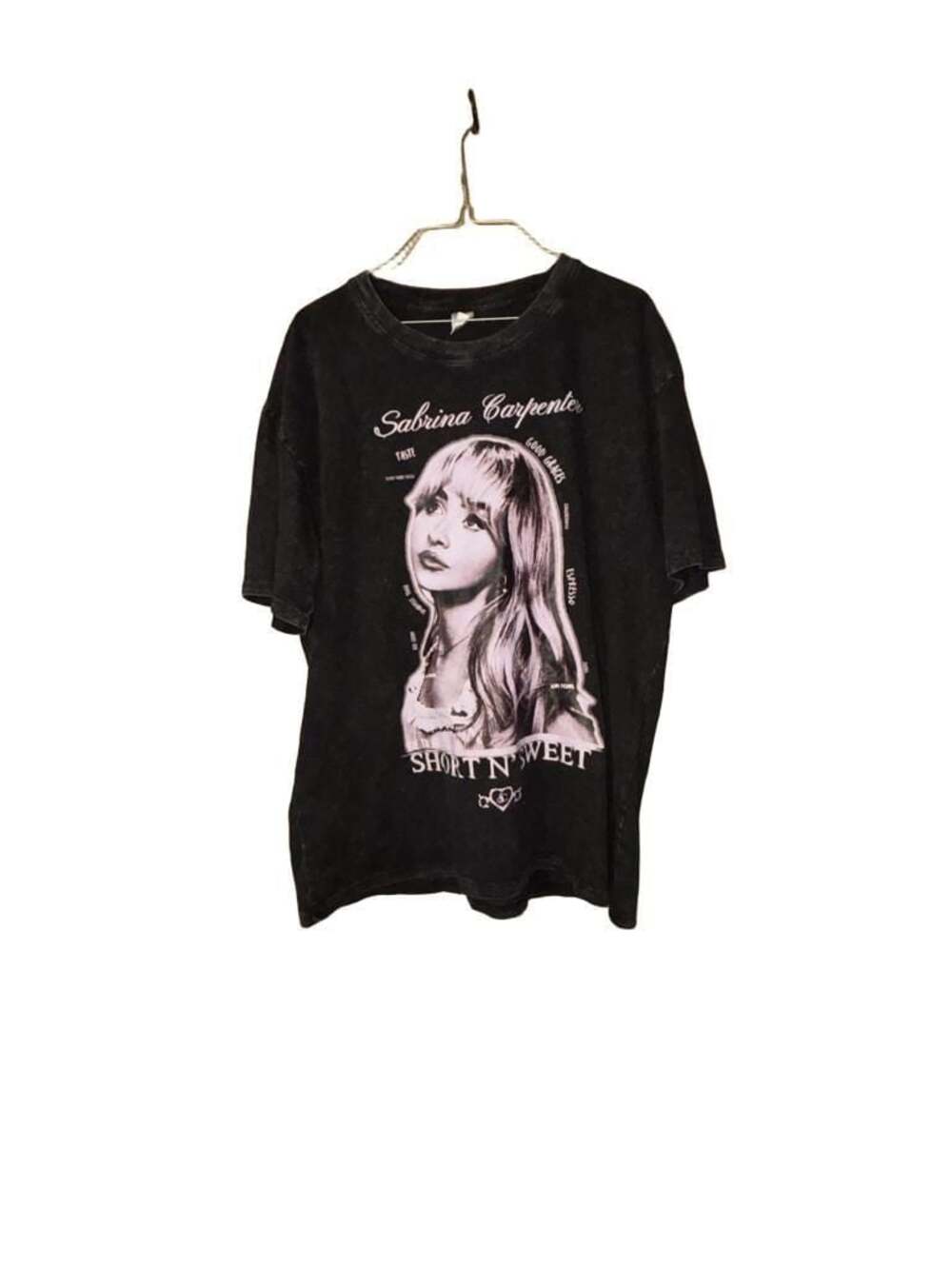 Sabrina Carpenter Short N' Sweet Graphic Tee Mineral Wash - Picture 2 of 4